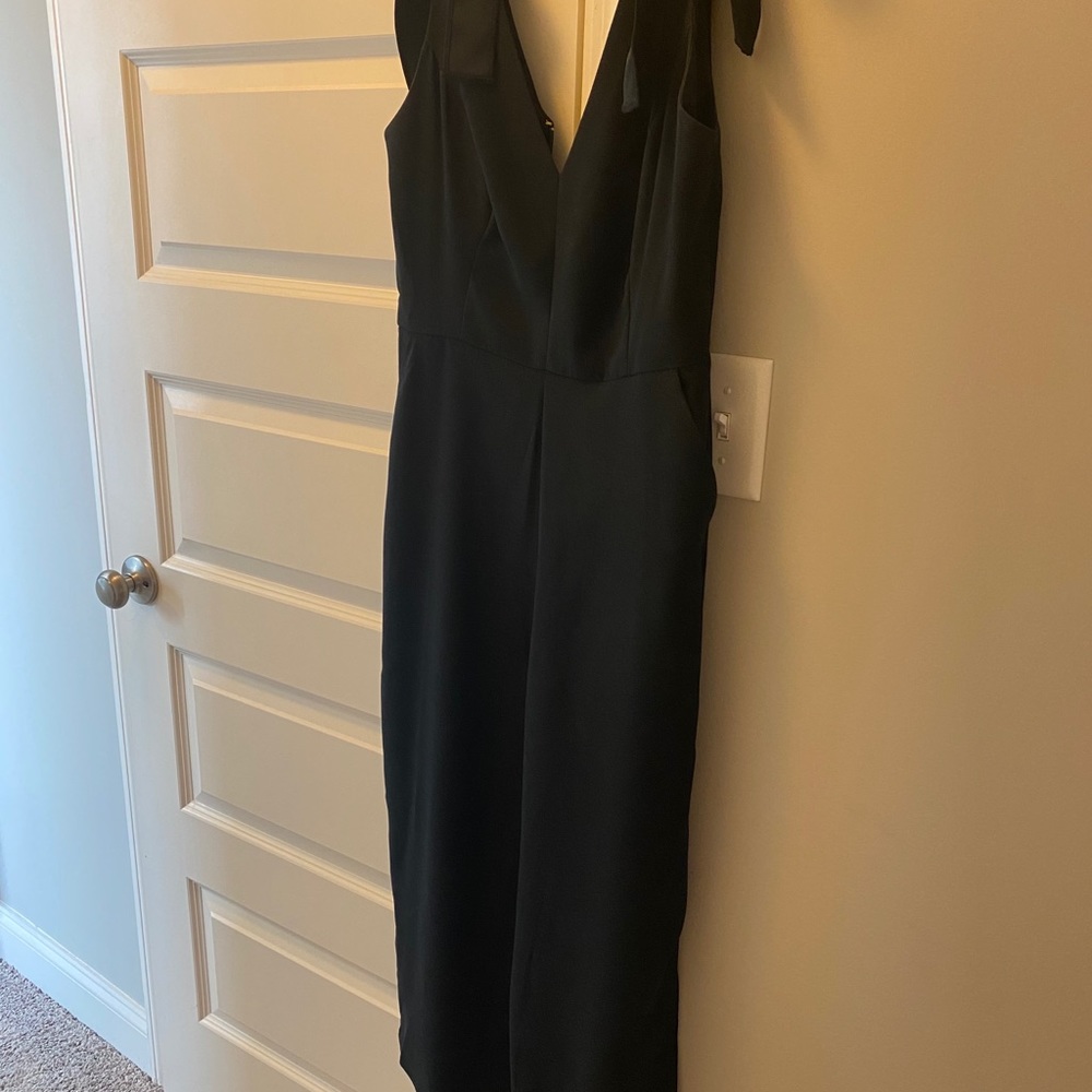 Lilly Pulitzer Black V-Neck Sleeveless Jumpsuit